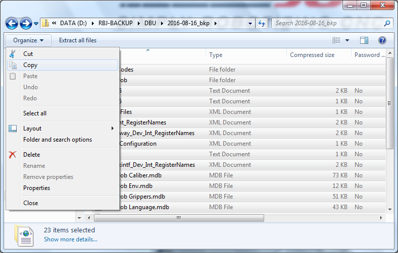ipc W7TA desktop explorer dDrive rbjBackup DBU action copyContent