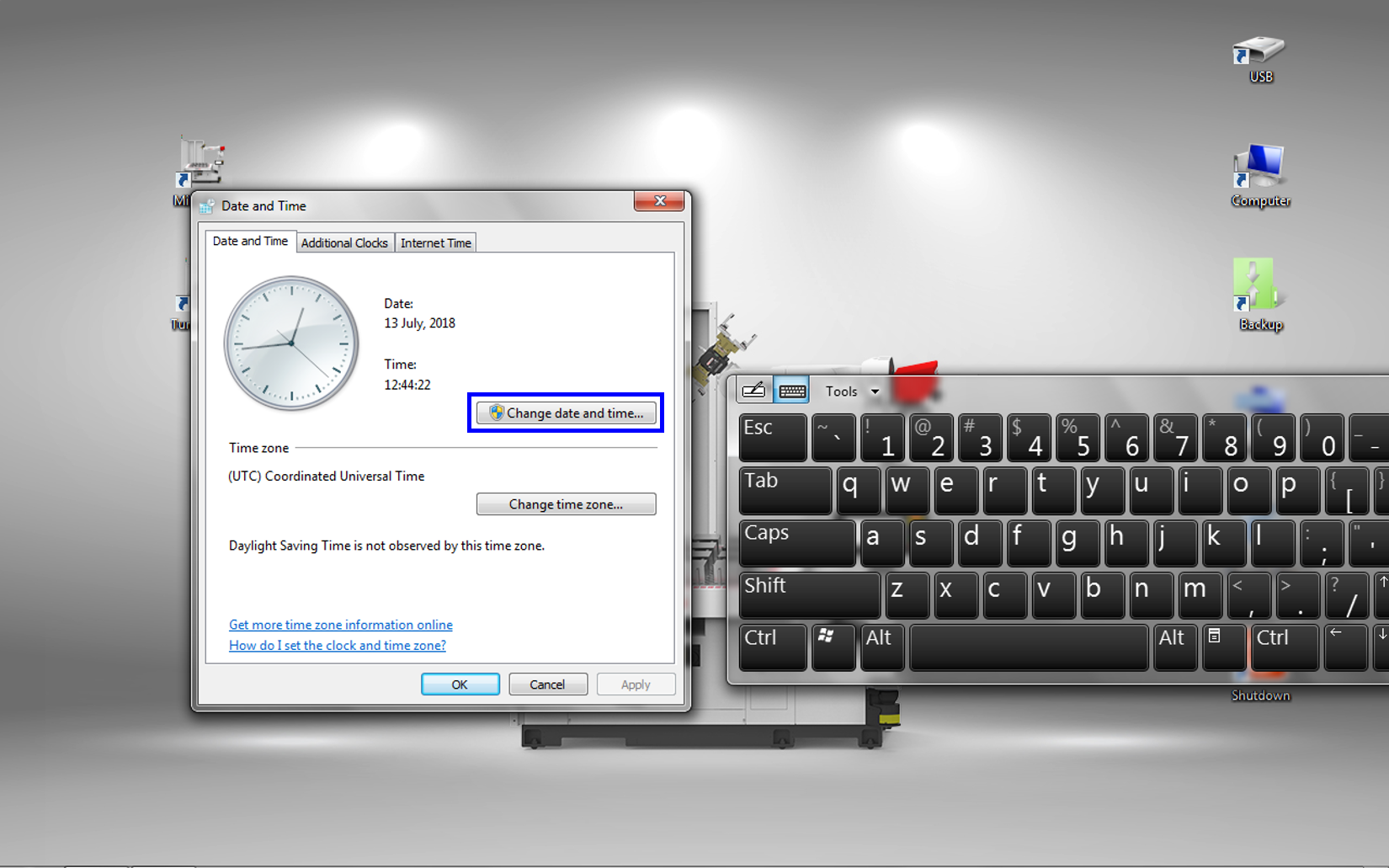 ipc W7 desktop taskBar timeAndDate settings button changeDateAndTime