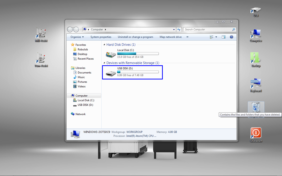 ipc desktop explorer link usbDrive