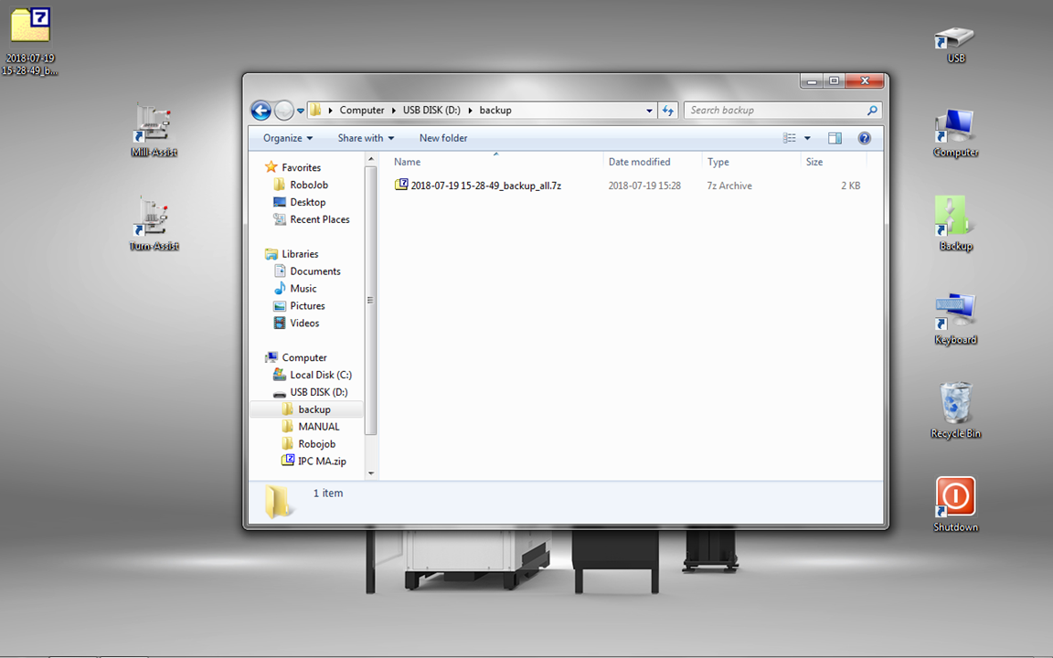 ipc desktop explorer usbDrive backupFile