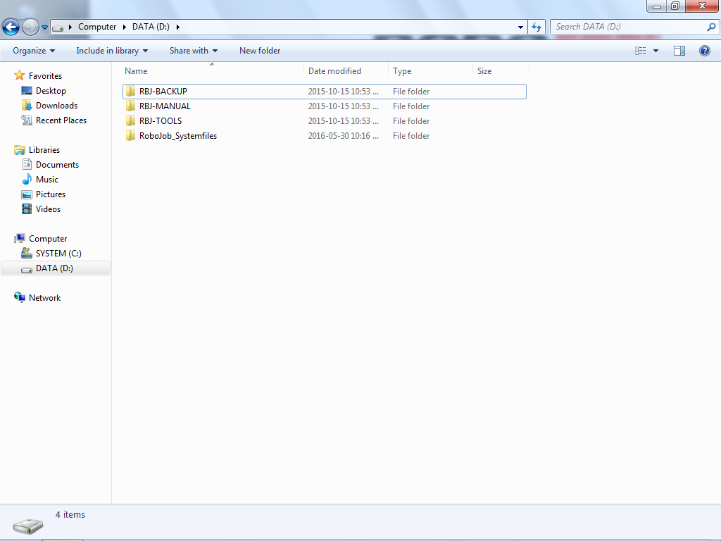 ipc w7TA desktop explorer dDrive folder rbjBackup