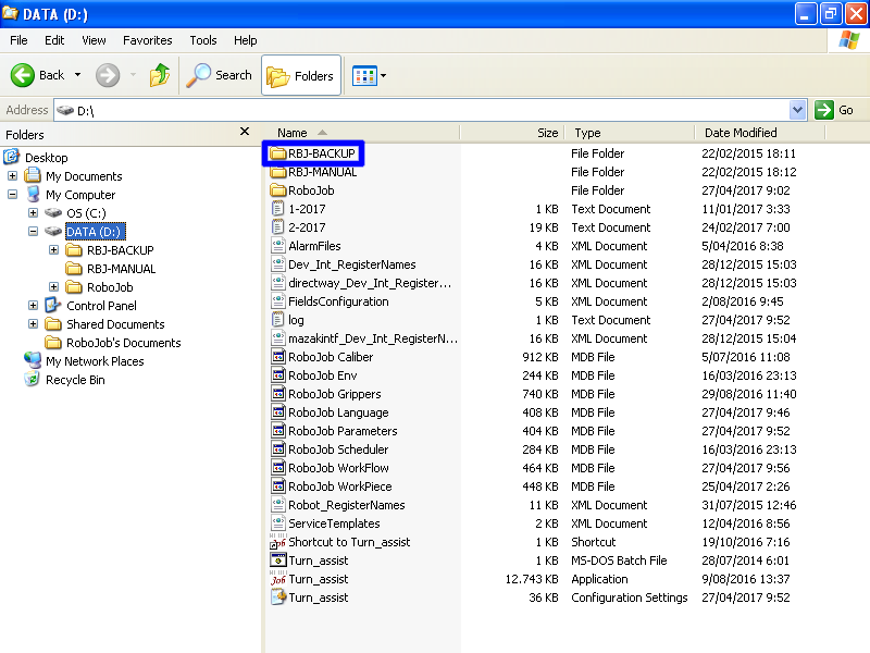 ipc wXPTA desktop explorer dDrive folder rbjBackup