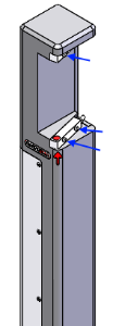 measure post seperated bolts