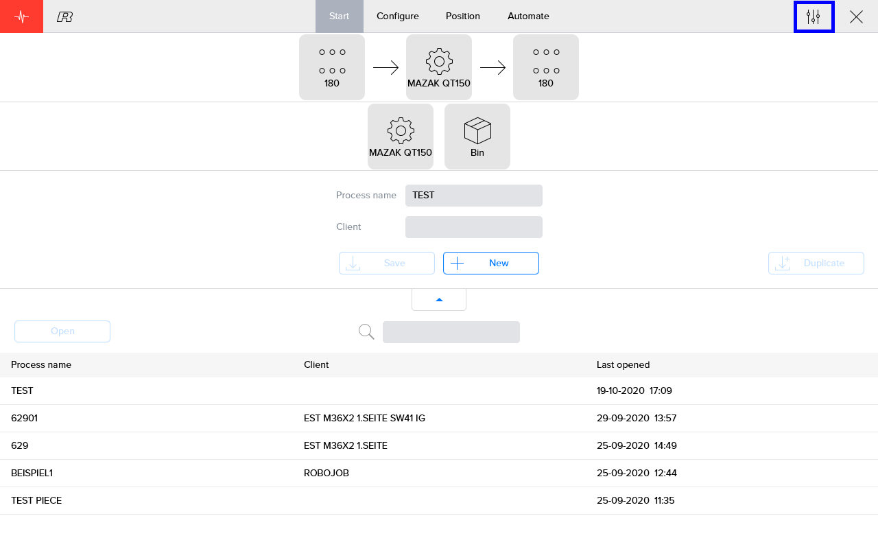 multiAssist button settings