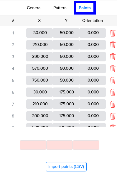 multiAssist settings config grids points example