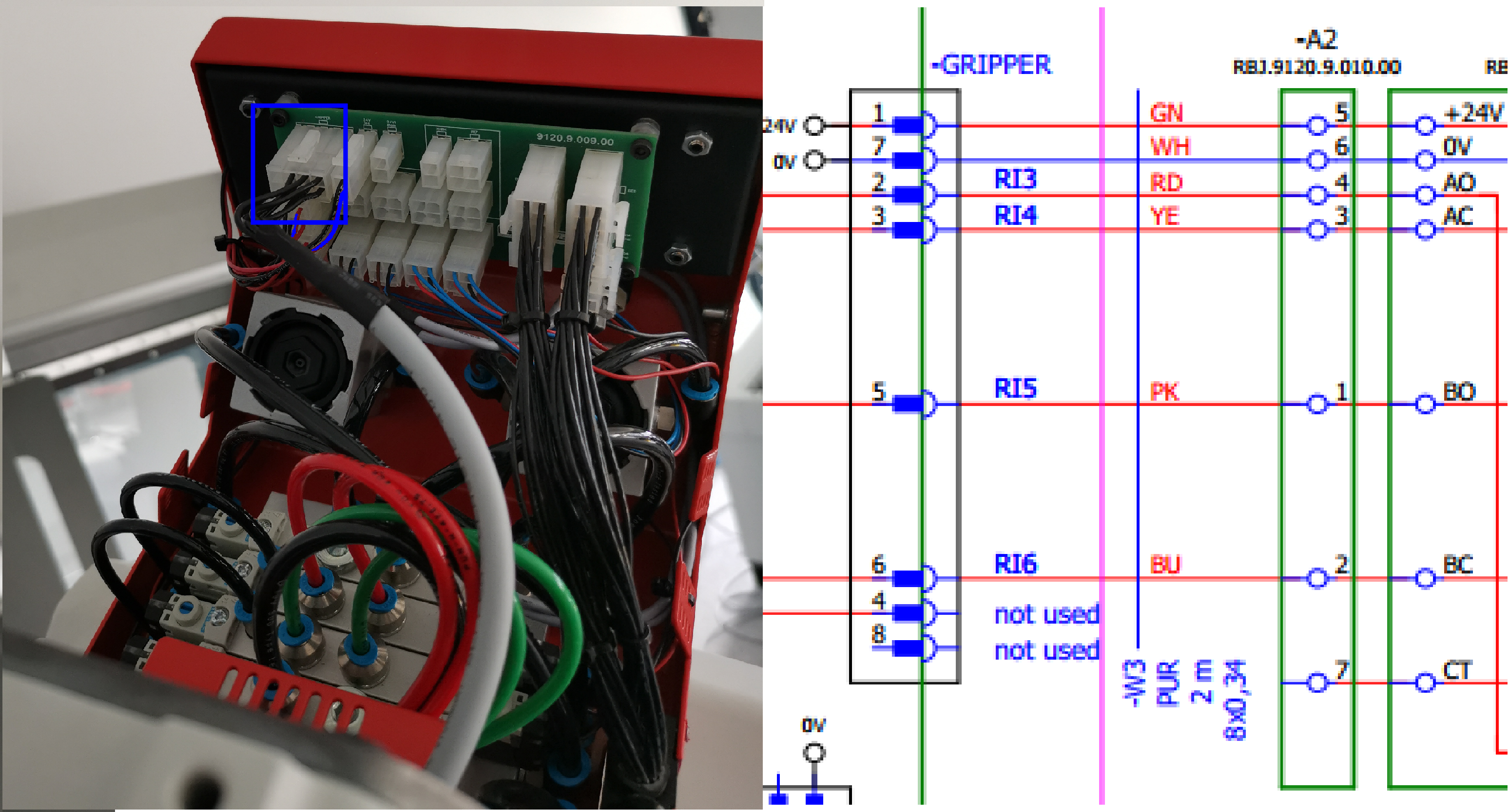 robot pneubox connectionAndLocation