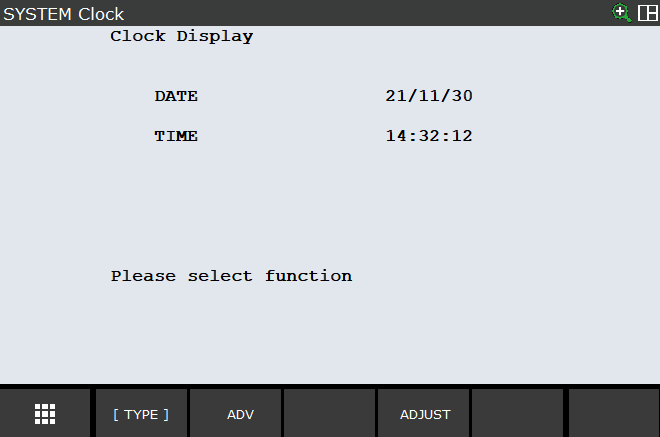 robot screen DateAndTime