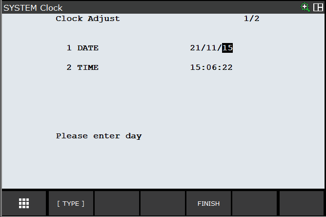 robot screen DateAndTime example 3