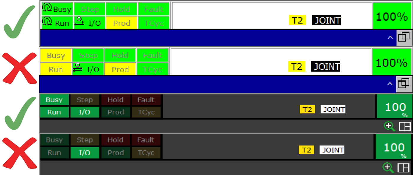 teachPendant indicators busyRun