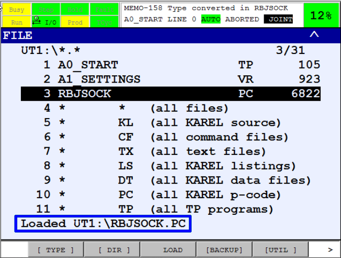 teachPendant menu 7file fileLoaded