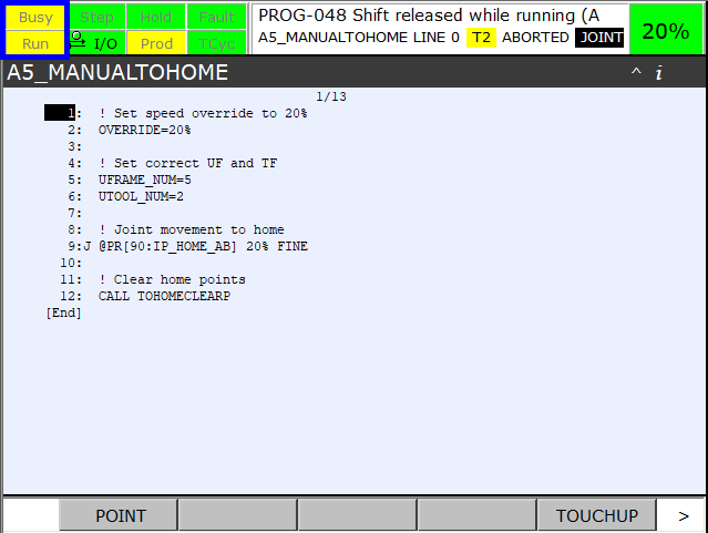 teachPendant screen A5ManualToHome finish