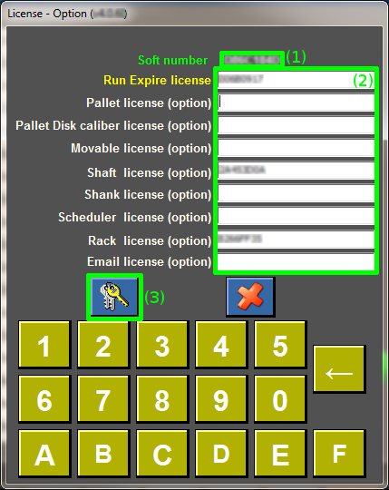 turnAssist main settings options license fields